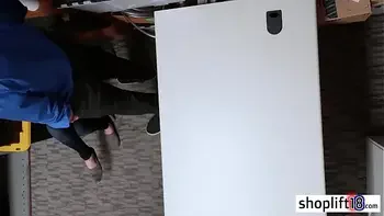 Tattooed big tits teen busted by a cop because of fraud