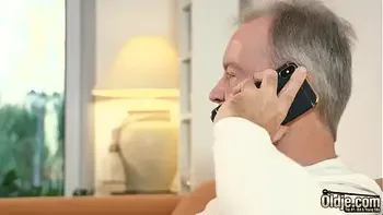 OMG My step dad fucks young cleaning lady after she seduces him with his tight pussy and sexy outfit she sucks his cock and lets the step daddy fuck her wet pussy hardcore on the couch