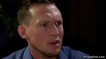 Huge tits Milf makes husband suck dick