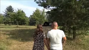 Horny German outdoor Fuck with big black Cock