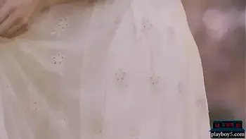 German MILF beauty with firm tits outdoor striptease