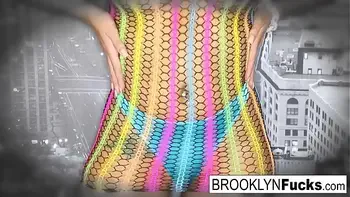 SexyBrooklyn gets a load on her huge tits