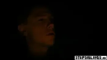 Horny stepsister teen pulled out a stepbrothers huge cock