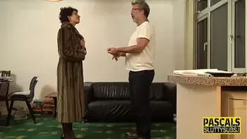 Bound milf in lingerie