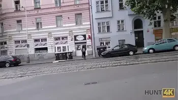 HUNT4K. Adventurous girl is happy to have sex for money in Prague