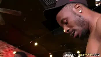 BBC Slut Candice Dare Survives Interracial Gangbang In A Bar