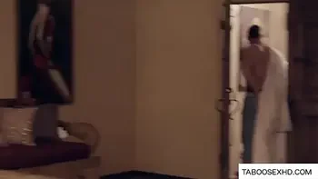 step Mom see dad cuming on stepdaughter