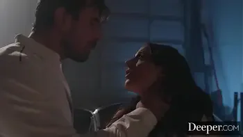 Deeper. Angela White Lures Each Man In to Take Their Turn