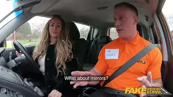 Fake Driving School Rookie instructor fucks Classy MILF
