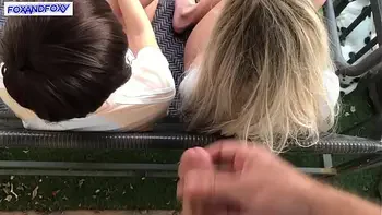 Pervent guy masturbate on different girls