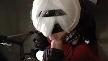 Nier Automata 2B Cosplay - Somegirth Thick Cock for Tiny Petite YoRHa No. 2 Type B Sexy Battle Android