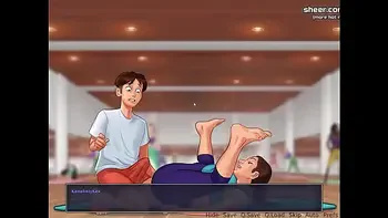 Gorgeous threesome with a horny milf l My sexiest gameplay moments l Summertime Saga[v0182] l Part 20