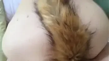 Having sex with fox tails in both