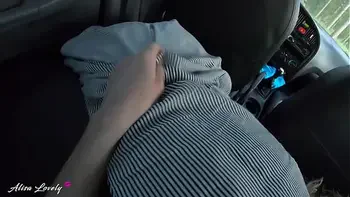 Horny Passenger Sucks Dick While Driving Car and Fucks Driver POV - Alisa Lovely