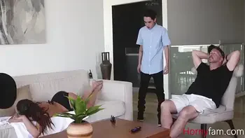 stepSON gives stepDAD calm pills and fucks stepMOM