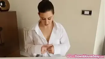 Sexy Olga from Downblouse Loving Unaware of Jerk Down blouse Compilation