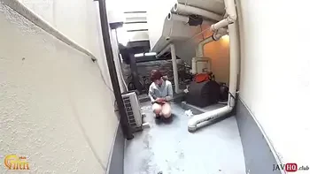 Wetting herself in the street