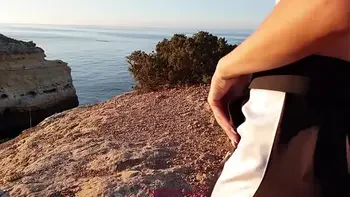 Enjoy morning view with my step sister