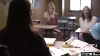 Teacher demand sex from stepmom and teen