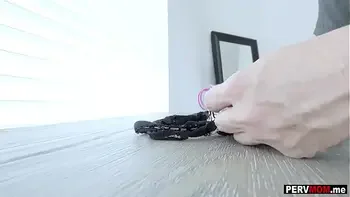 Remote controlled vibrating toy in stepmoms panties