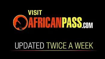 African Amateur Fucks Computer Technician On Kitchen Table