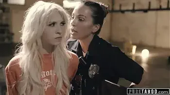 PURE TABOO MILF Lesbian Cop Disciplines Teen After She's Caught Vandalizing