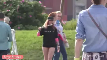 Ass flashing in public by Jeny Smith. Bubble butt hidden spy cam