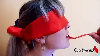 Blonde Suck Big Dick after Food Game - Food Fetish