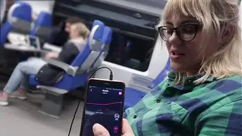 REMOTE CONTROL MY ORGASM IN THE TRAIN