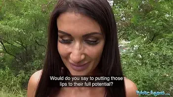 Public Agent Princess Jas get her big British Asian boobs out