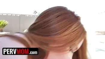 REDHEAD stepMOM fucks STEPSON before UNIVERSITY