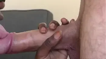 Interracial blowjob cum in mouth