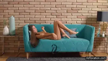 Gloria Glock super hot brunette virgin masturbation