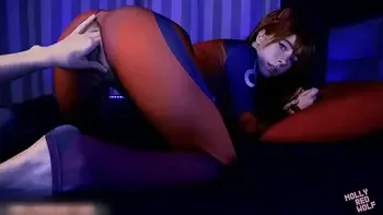 Evangelion. Shinji fucks Asuka in all the hole