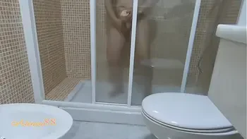 Hidden camera my little masturbates hard with her dildo