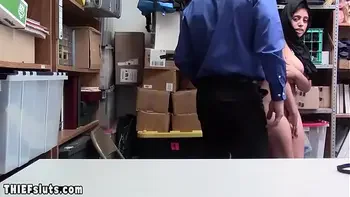 Huge titted muslim teen suspect in hijab punish fucked