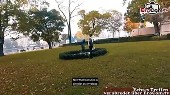 EroCom Date - Deutsche Schlampe macht echtes Sexdate und lässt sich direkt abschleppen und ficken