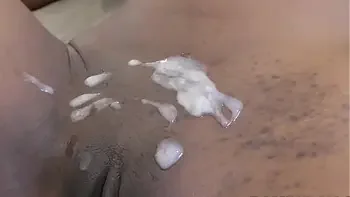 Cum on black pussy compilation