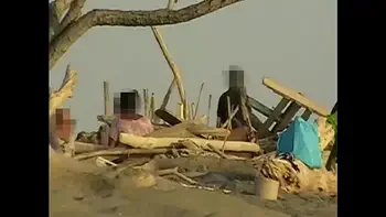 Girlfriend sucks my cock on the public beach in front of many strangers - MissCreamy