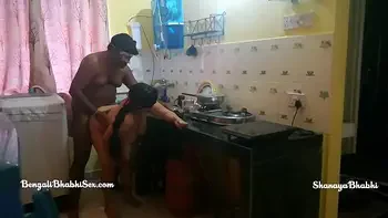 indian son her bengali step mom fucking in the kitchen role play