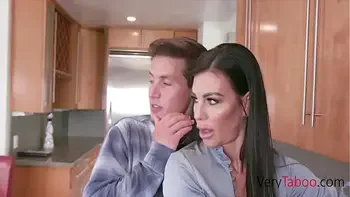 StepSon Slides His Bacon Inside While Husband Eats