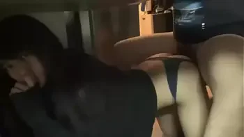Asian teen fucked under a desk