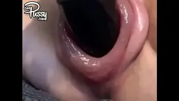 Crazy solo vid of a kinky chick with big swollen pussy