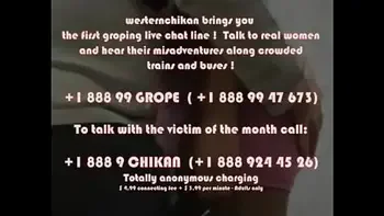 Hot blonde gets groped