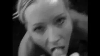 outdoor blonde blow job