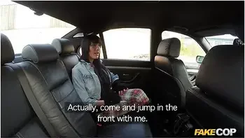 Monty Cash In Uniformed Police Officer Fucks Her Over The Bonnet Of His Police Car