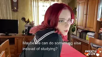 girl Deepthroat and Hardcore Sex with Classmate while Parents are at Work