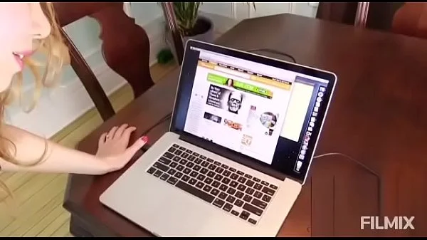 My hot stepmom teaching the computer