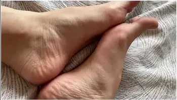 Toes With Beige Pedicure