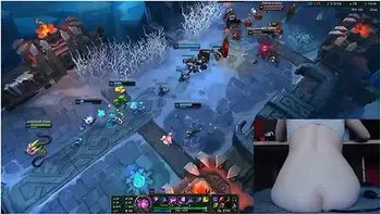 Gamer Girl And Luna Legend - Anal For Every (inflatable Plug) I Almost Cried League Of Legend #7 Luna